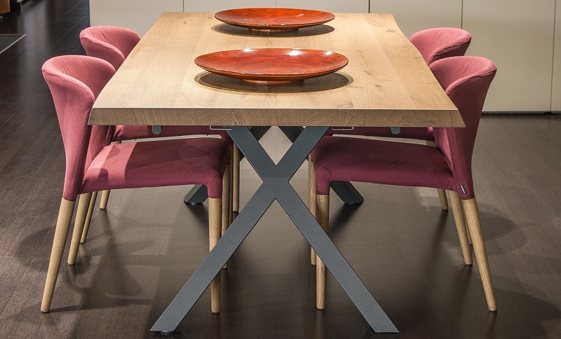 table with four chairs