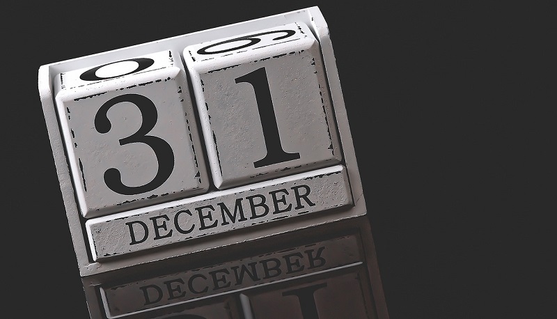 Calendar on Dec 31