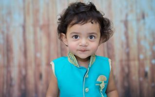 young child looking directly at the camera