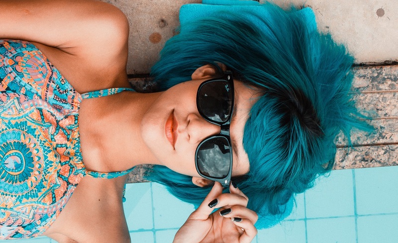 cool woman with sunglasses